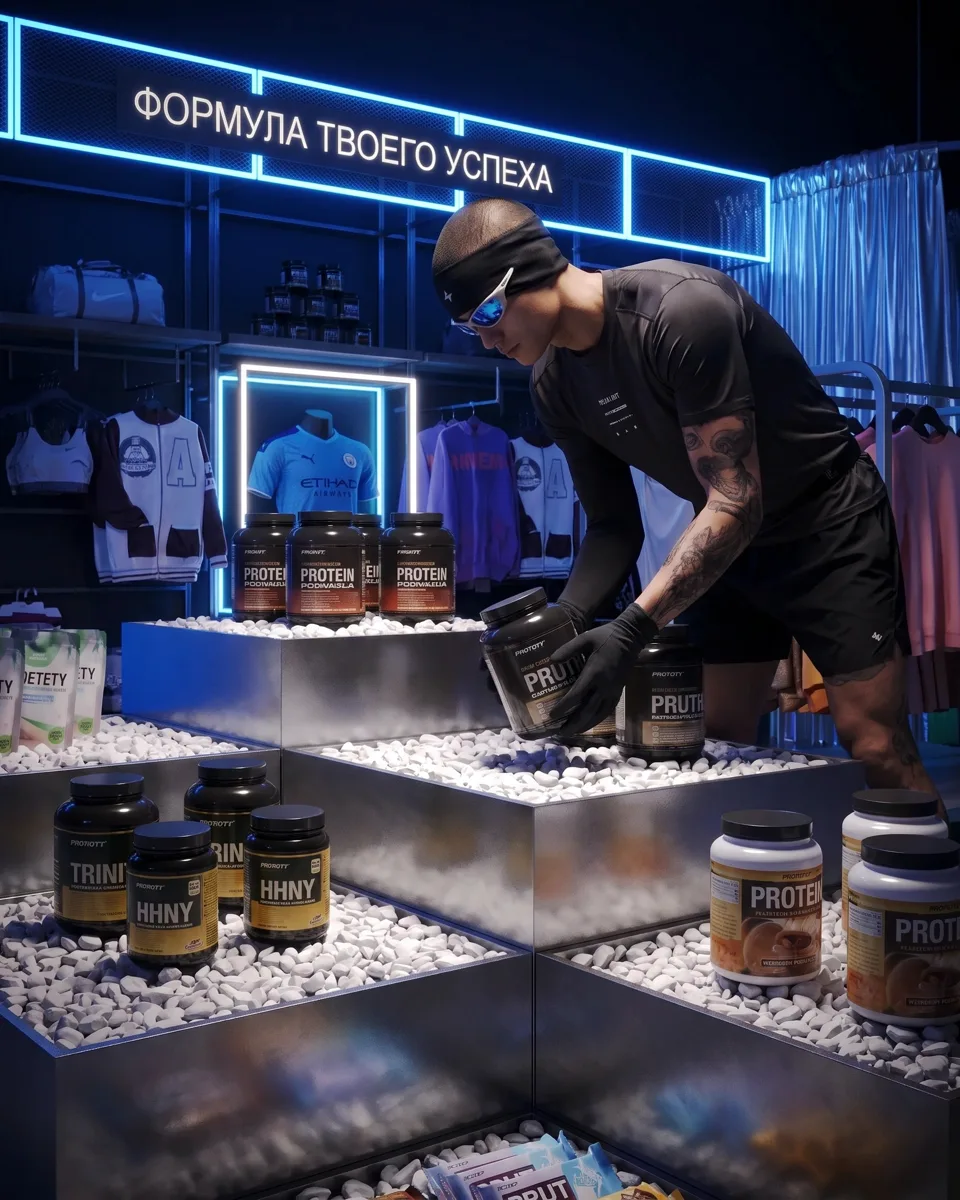 Fitness Formula · ТРЦ «Галерея»: Подсветка витрин